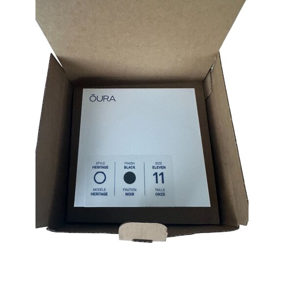 OURA RING Gen3 Heritage Black Ring Size 11 NEW NIB - Picture 4 of 4